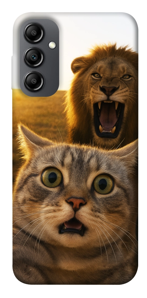 Чехол Shocked cat and lion для Galaxy A14 5G