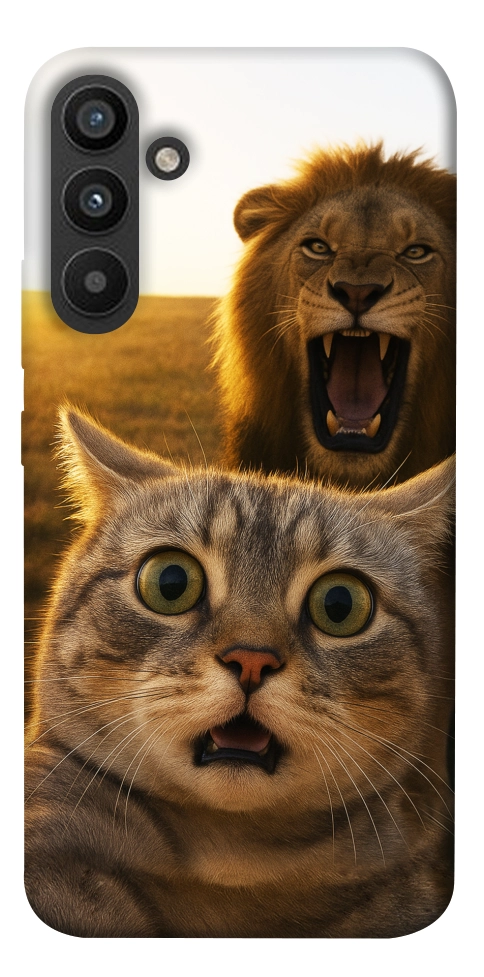 Чехол Shocked cat and lion для Galaxy A34 5G