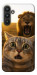 Чехол Shocked cat and lion для Galaxy A34 5G