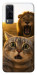 Чохол Shocked cat and lion для Vivo Y31