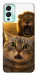 Чохол Shocked cat and lion для Infinix Hot 12 Play