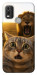 Чехол Shocked cat and lion для Nokia C21 Plus