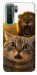 Чехол Shocked cat and lion для Huawei nova 7 SE