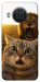 Чехол Shocked cat and lion для Nokia X20