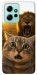Чохол Shocked cat and lion для Xiaomi Redmi Note 12 4G