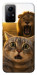 Чохол Shocked cat and lion для Xiaomi Redmi Note 12S