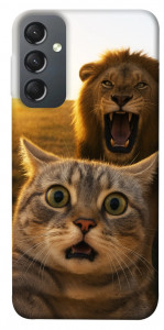 Чехол Shocked cat and lion для Galaxy A24 4G