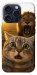 Чохол Shocked cat and lion для iPhone 15 Pro