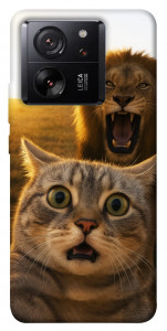 Чехол Shocked cat and lion для Xiaomi 13T Pro