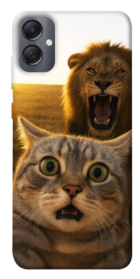 Чехол Shocked cat and lion для Galaxy A05