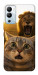 Чохол Shocked cat and lion для Infinix Hot 12i