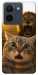 Чохол Shocked cat and lion для Vivo Y36