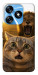 Чохол Shocked cat and lion для TECNO Spark 10