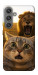 Чехол Shocked cat and lion для Galaxy S24