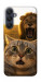 Чехол Shocked cat and lion для Galaxy A25 5G