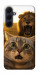 Чехол Shocked cat and lion для Galaxy A35