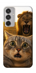 Чохол Shocked cat and lion для Galaxy M35 5G