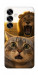 Чохол Shocked cat and lion для Galaxy S25
