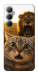 Чехол Shocked cat and lion для Realme C65 4G