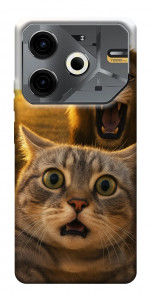 Чехол Shocked cat and lion для TECNO Pova 6 Neo (LI6)