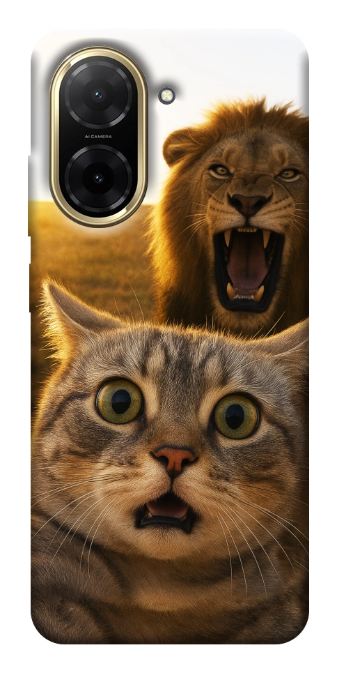 Чехол Shocked cat and lion для Xiaomi Redmi A5