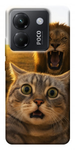 Чохол Shocked cat and lion для Xiaomi Poco M7 Pro 5G