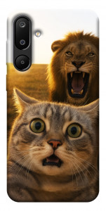Чехол Shocked cat and lion для Galaxy M16 5G