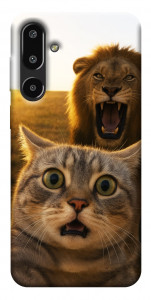 Чехол Shocked cat and lion для Galaxy F16 5G