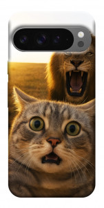 Чохол Shocked cat and lion для Google Pixel 10 Pro XL