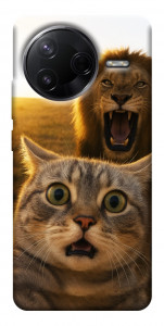 Чехол Shocked cat and lion для Xiaomi Poco F7 Pro