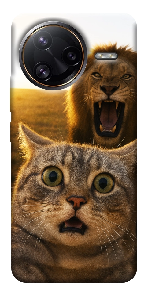Чохол Shocked cat and lion для Xiaomi Poco F7 Ultra