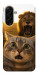 Чохол Shocked cat and lion для Galaxy A17 5G