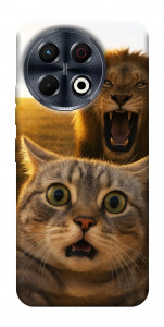 Чохол Shocked cat and lion для TECNO Spark 30 Pro (KL7)