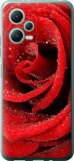 Чехол для Xiaomi Redmi Note 12 5G Красная роза (Красный)