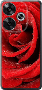 Чехол для Xiaomi Poco F6 Красная роза (Красный)