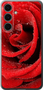 Чехол для Samsung Galaxy S24 FE Красная роза (Красный)
