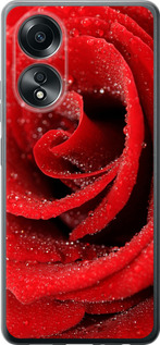 Чехол для Oppo A58 4G Красная роза (Красный)