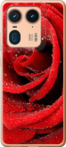 Чехол для Motorola Edge 50 Ultra Красная роза (Красный)