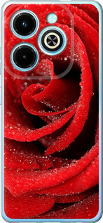 Чехол для Infinix Hot 40i Красная роза (Красный)