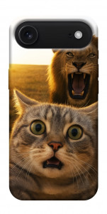 Чехол Shocked cat and lion для iPhone 17 Air