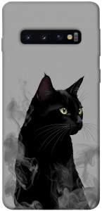 Чохол Smoke cat для Galaxy S10 (2019)
