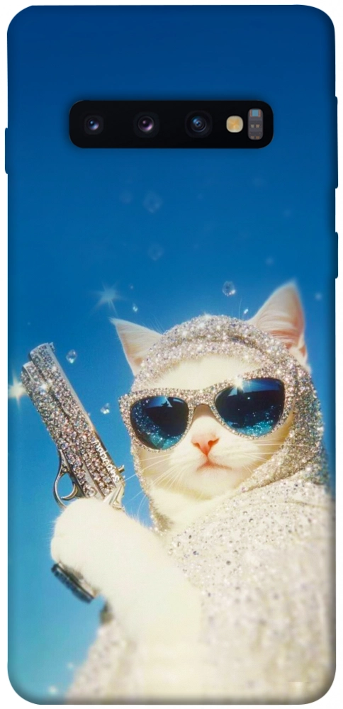 Чехол Diamond kitty для Galaxy S10 (2019)