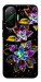 Чехол Flowers on black для Xiaomi Poco F7