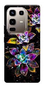 Чехол Flowers on black для Infinix Note 50 Pro 4G
