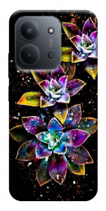 Чохол Flowers on black для Xiaomi Redmi 15C (Europe version)