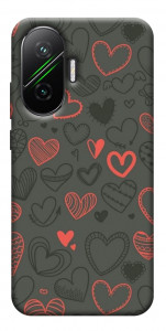 Чехол Милые сердца для Xiaomi Poco F7