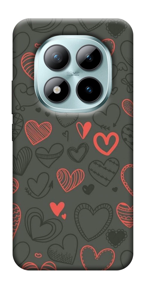 Чехол Милые сердца для Xiaomi Redmi Note 15 Pro+ 5G