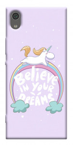 Чехол Believe in your dreams unicorn для Sony Xperia XA1