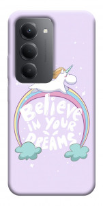 Чехол Believe in your dreams unicorn для Xiaomi Redmi 15 (Europe version)