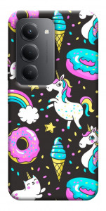 Чехол Паттерн единороги для Xiaomi Redmi 15 (Europe version)